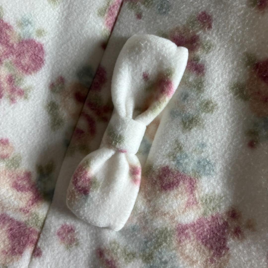 y2k　LIZ LISA リズリサ　花柄ファーポンチョ コート　姫系 平成ギャル