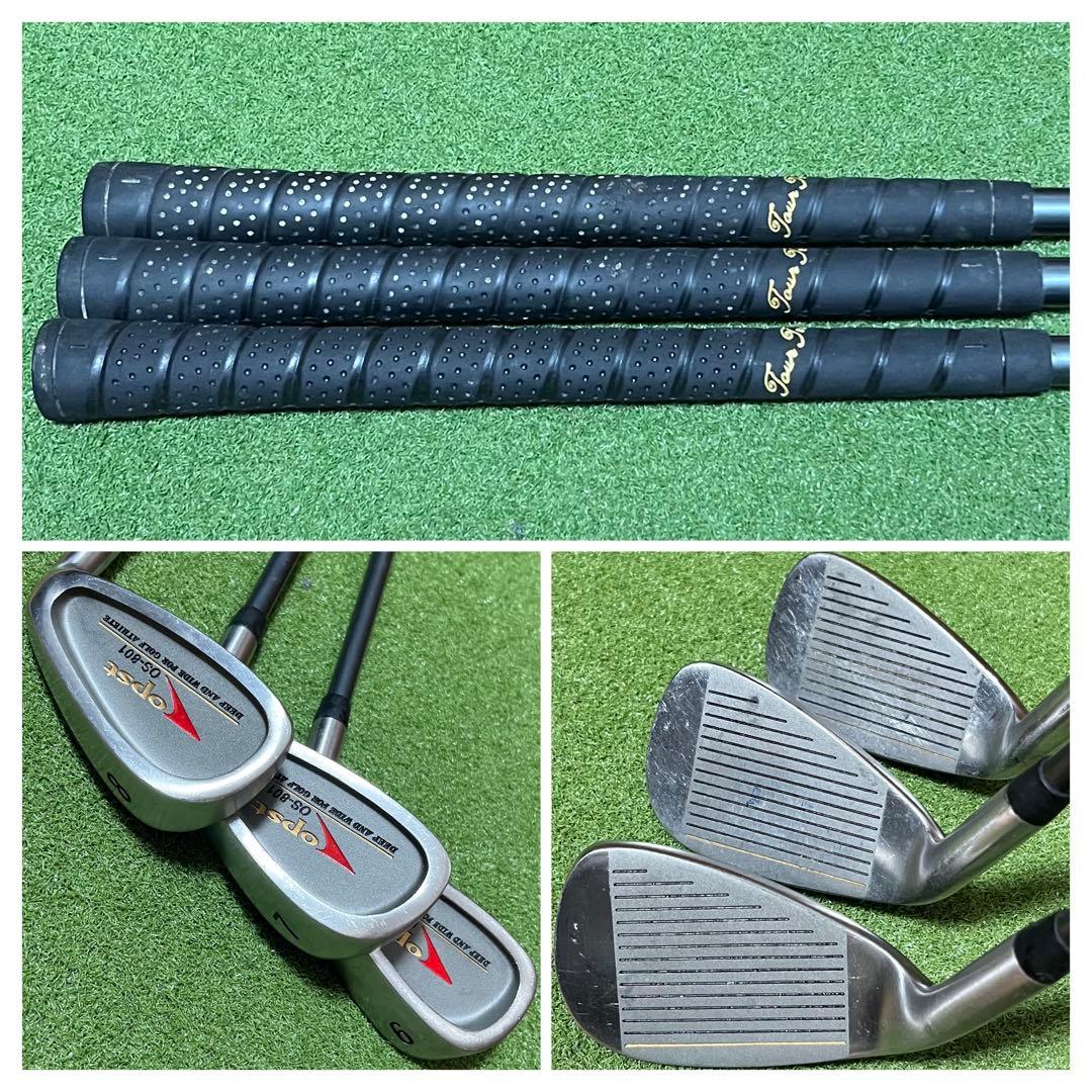 【OPST】格安ゴルフクラブ12本 フルセット キャディバッグ 他おまけ多数 男