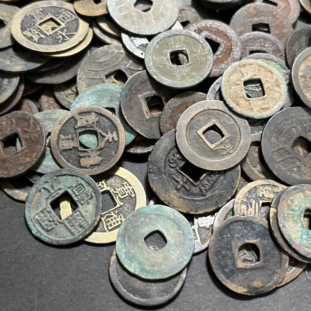 未選別 穴銭 まとめ売り 約3.3kg 古銭 寛永通宝 天保通宝 日本 大量