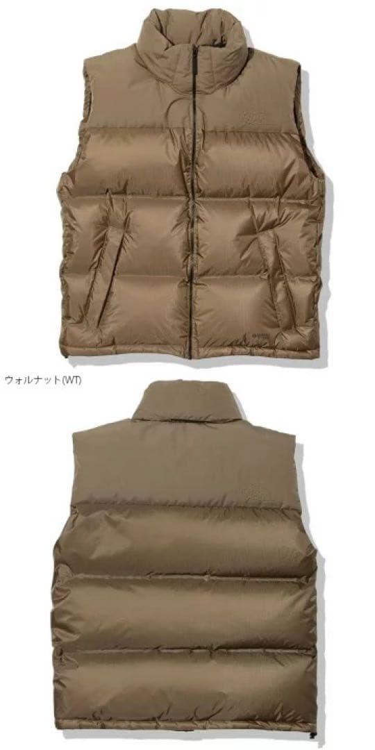 ノースフェイス GTXヌプシベスト ダウンベスト ウォルナット