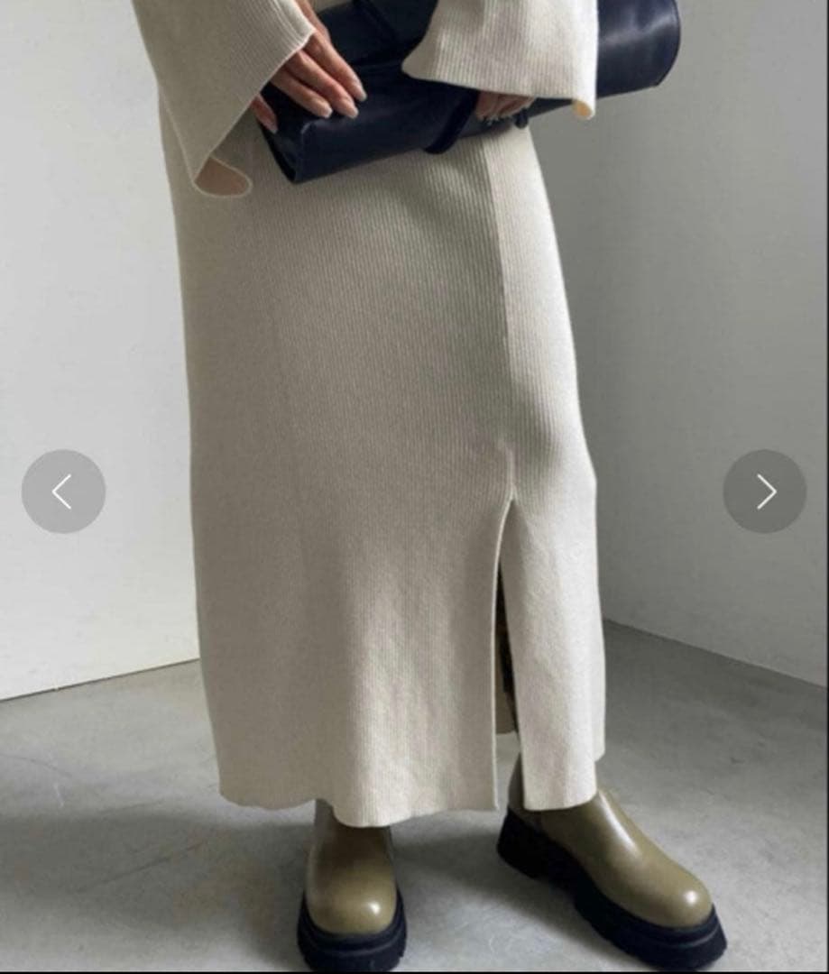 ワンピース Ameri vinterge LAYERED KNIT DRESS