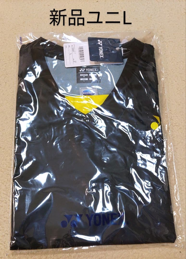 10696Y ヨネックス ゲームシャツ ユニL ブラック トナミ運輸