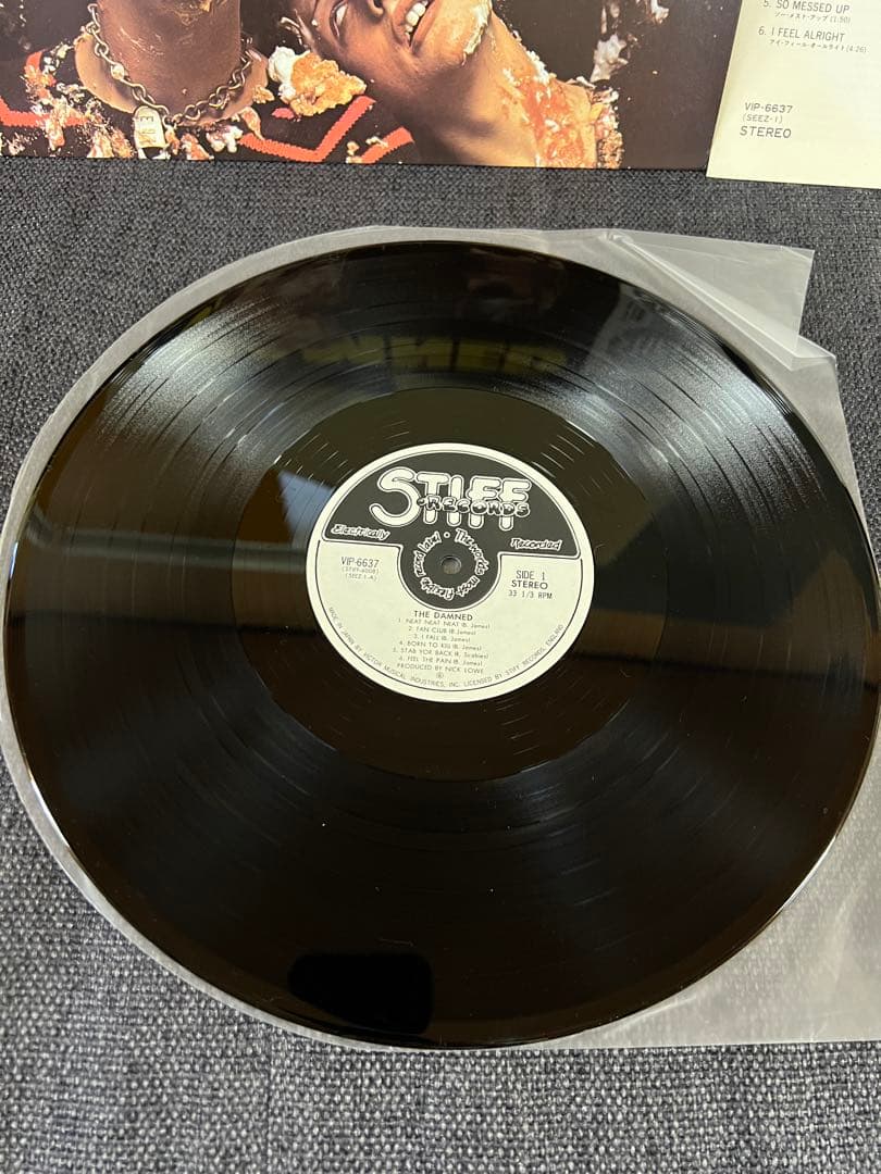 THE DAMNED1977 LP洋楽レコード美盤 STIFF RECORDS