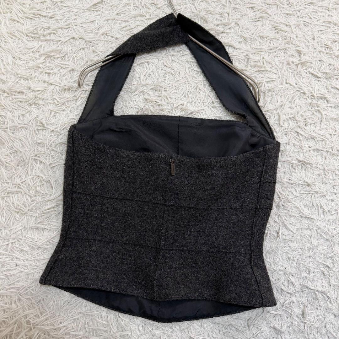 16616✨シャネル ワンショルダー ビスチェ キャミソール 裏地ココマーク総柄