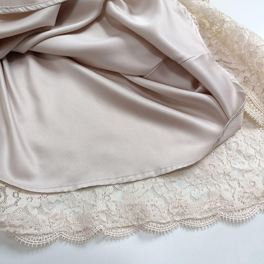 エミリアウィズ Aラインフラワーレースワンピース 結婚式 S