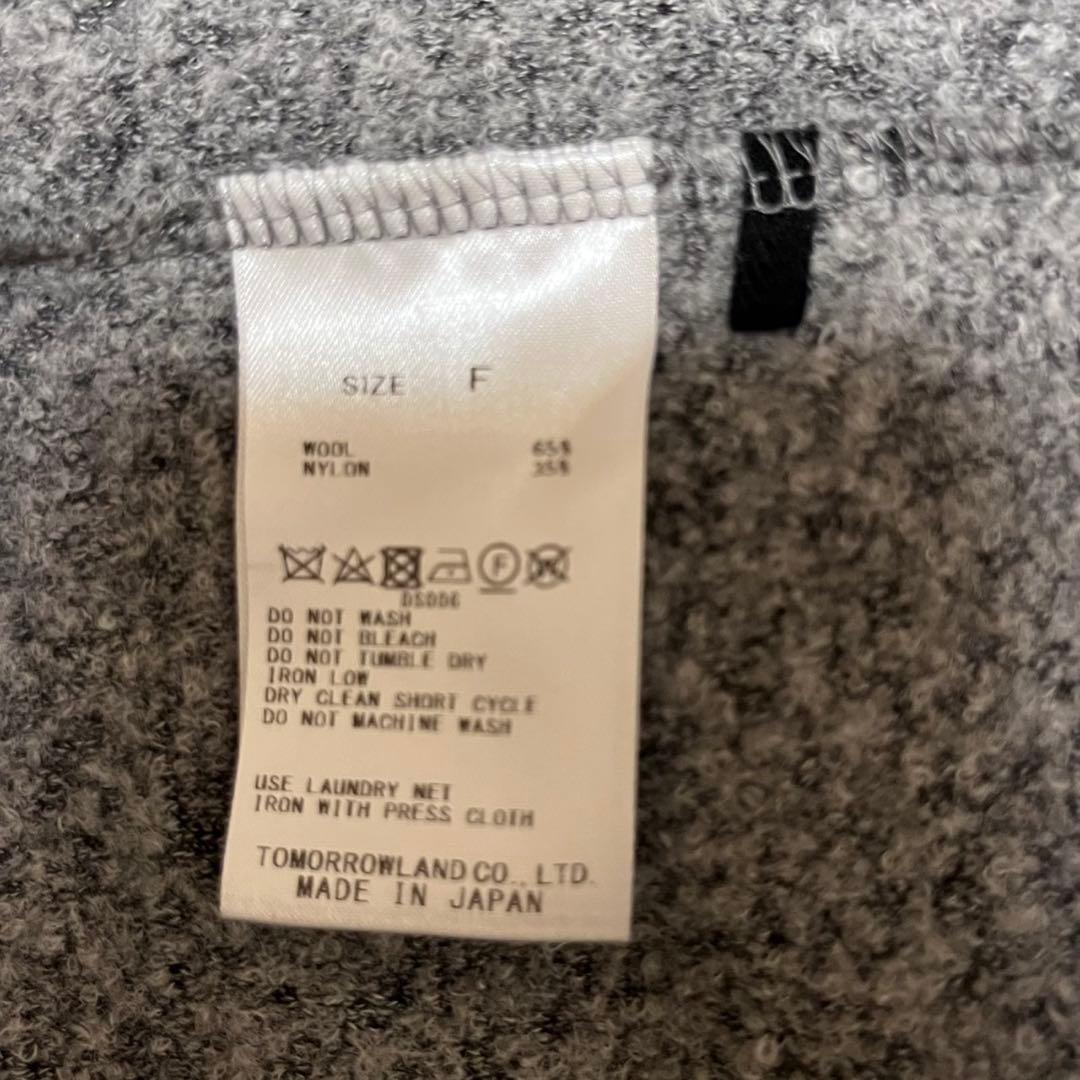 GALERIE VIE ファインブークレーミドルネックベスト