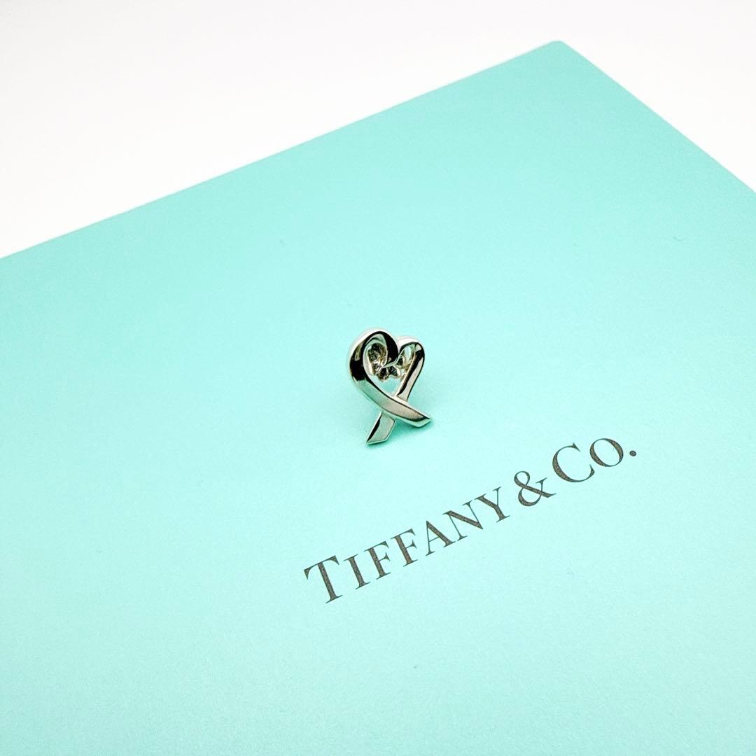2933-3 人気✨Tiffany ラビングハート　ピアス　片耳　シルバー925
