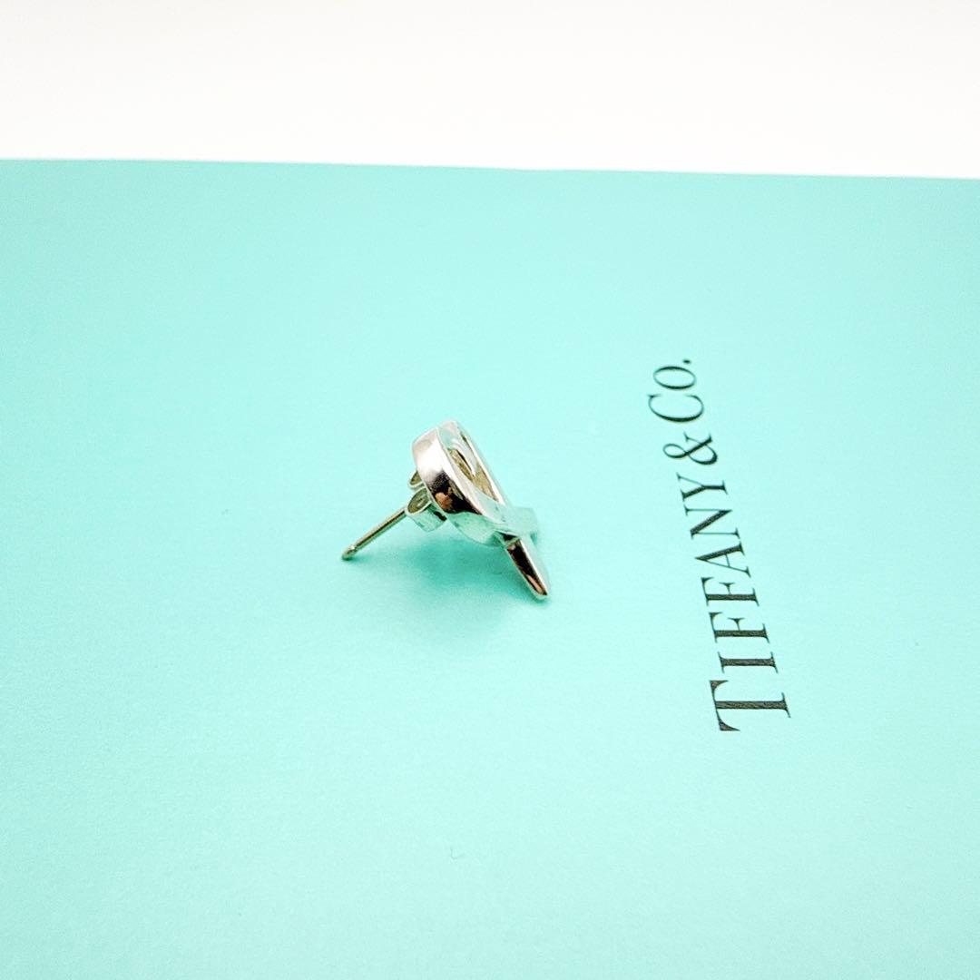 2933-3 人気✨Tiffany ラビングハート　ピアス　片耳　シルバー925