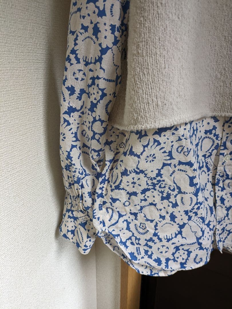 2025年 evam evaリニューウールフードベスト アイボリー