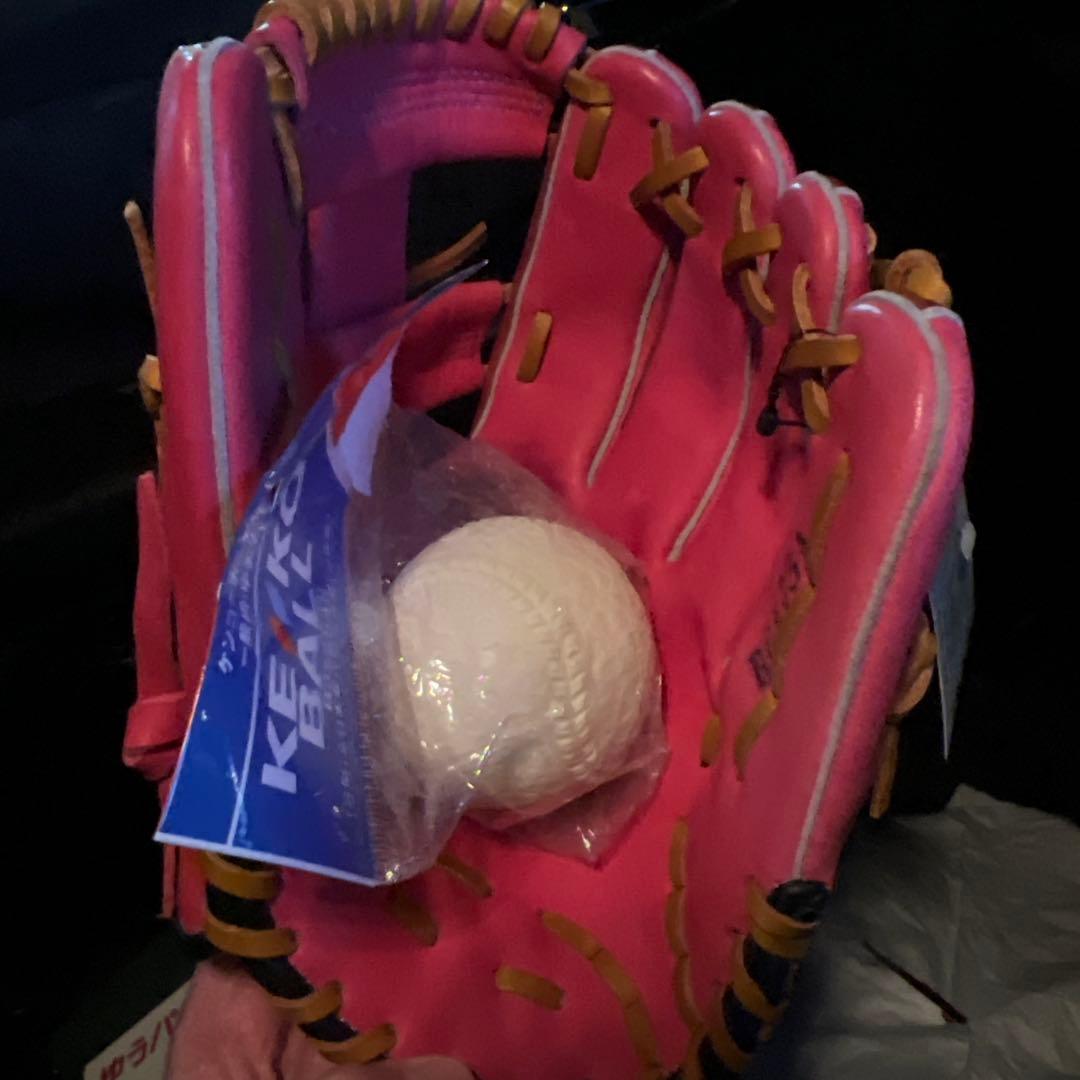 asicsアシックス　BGA75A 右投げ用　軟式ボールセット