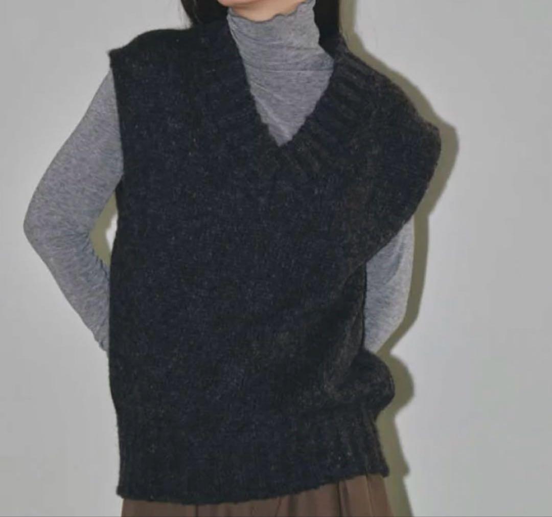 最終値下げ　todayful モールヤーンニットベスト