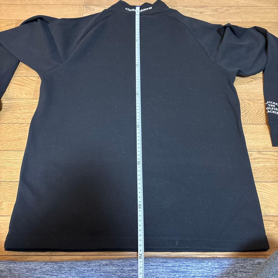 Golfickers 黒 長袖シャツ モックネック