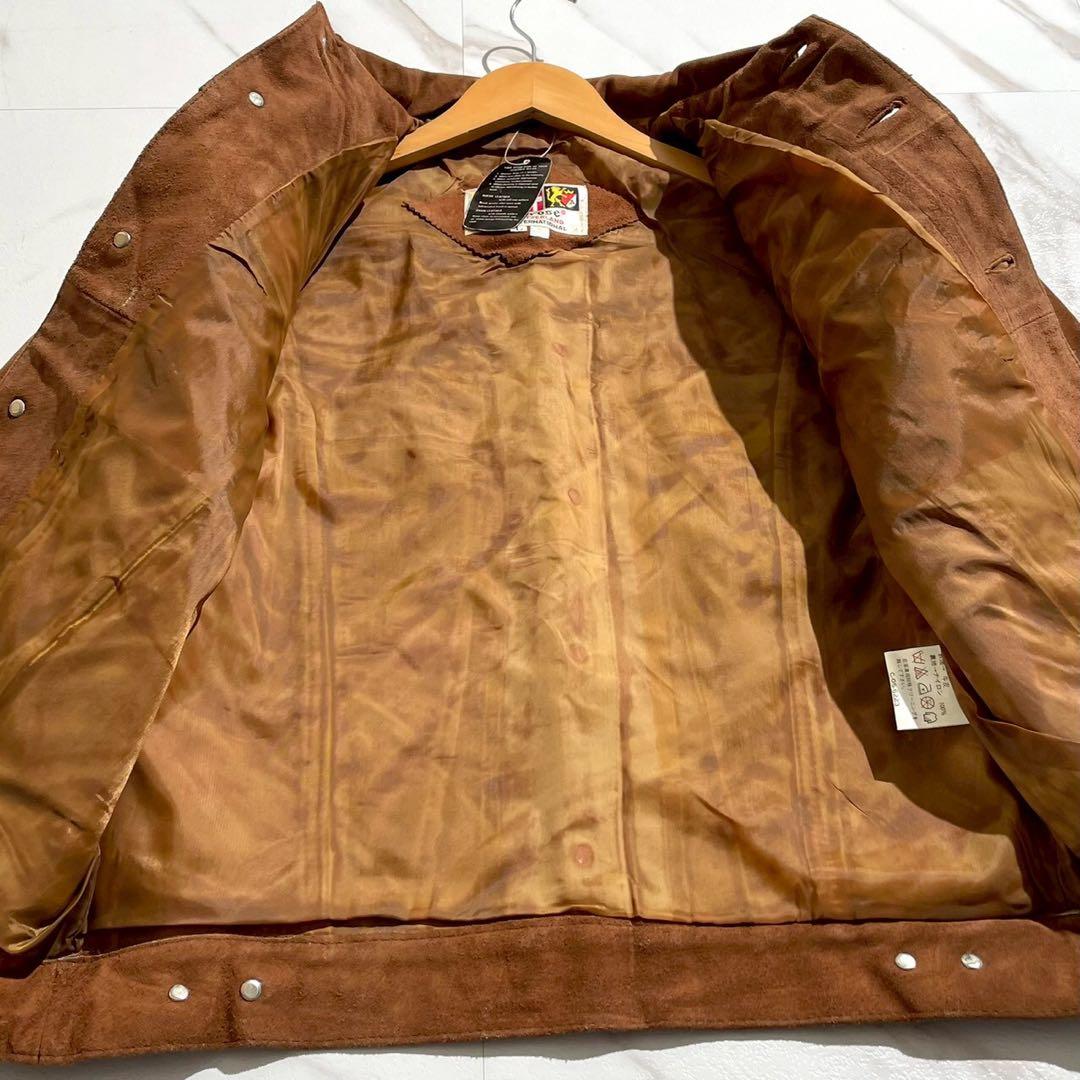 【未使用◦タグ付き✨】Alpenrose レザージャケット スウェード 茶 L