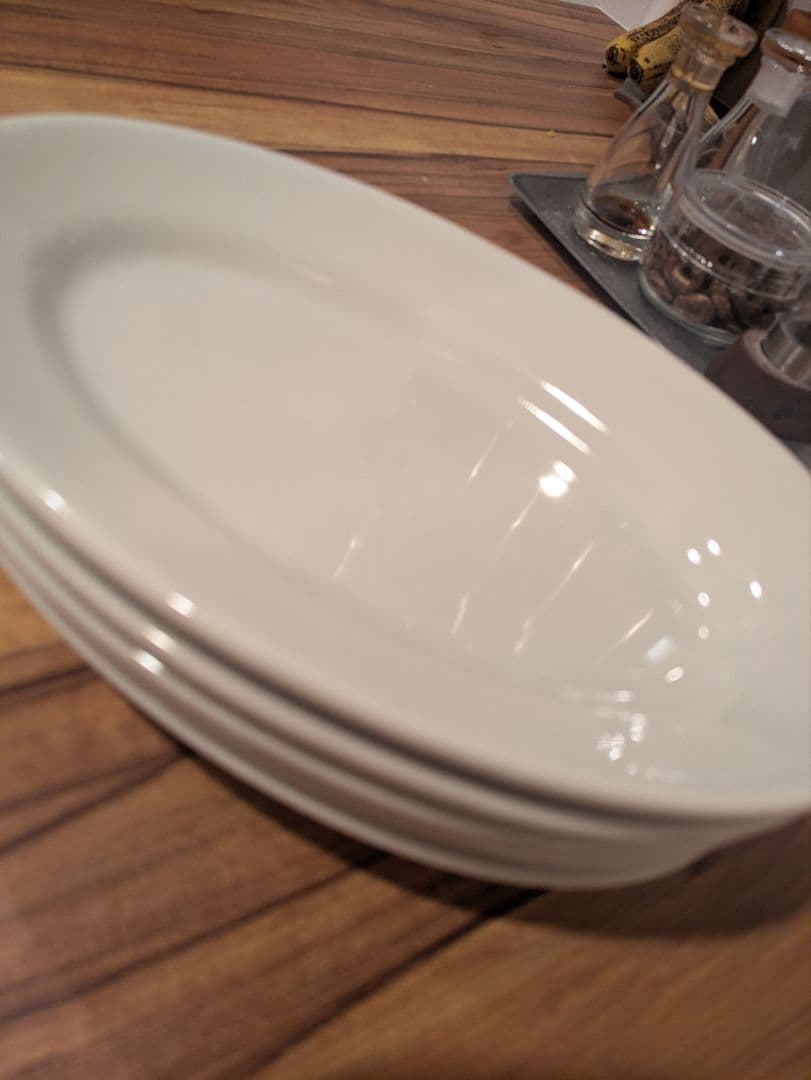 Saturnia　チボリオーバルプレート 25cmイタリア食器　5枚セット