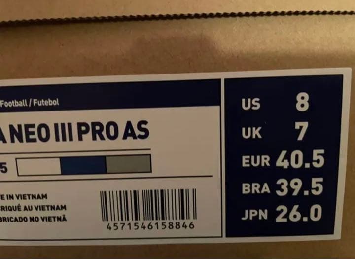 新品 26.0cm 海外限定 ミズノ モレリア ネオ Ⅲ Pro AS 青