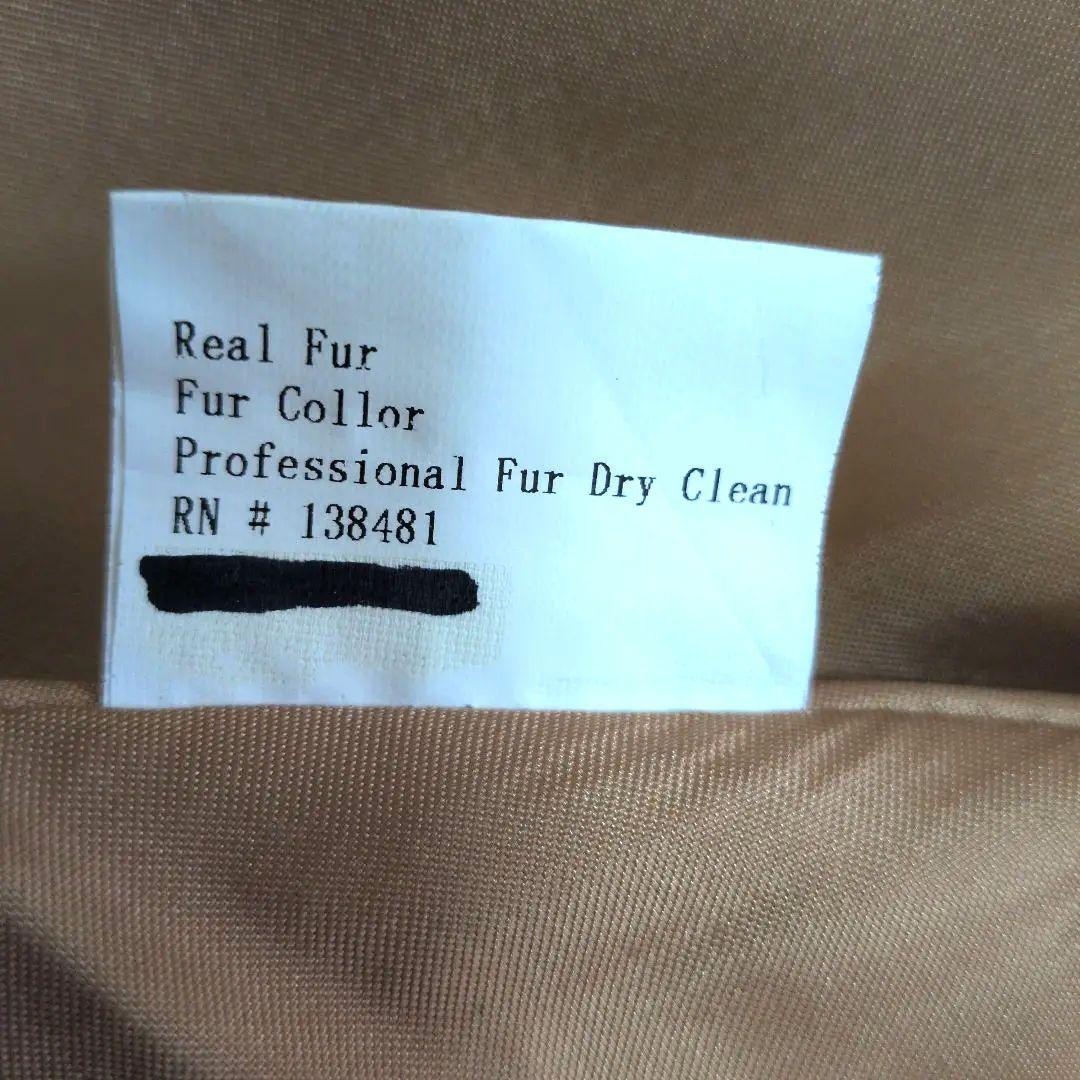 カシミア100 ケープコート ポンチョ フォックスファー 茶 ブラウン リボン