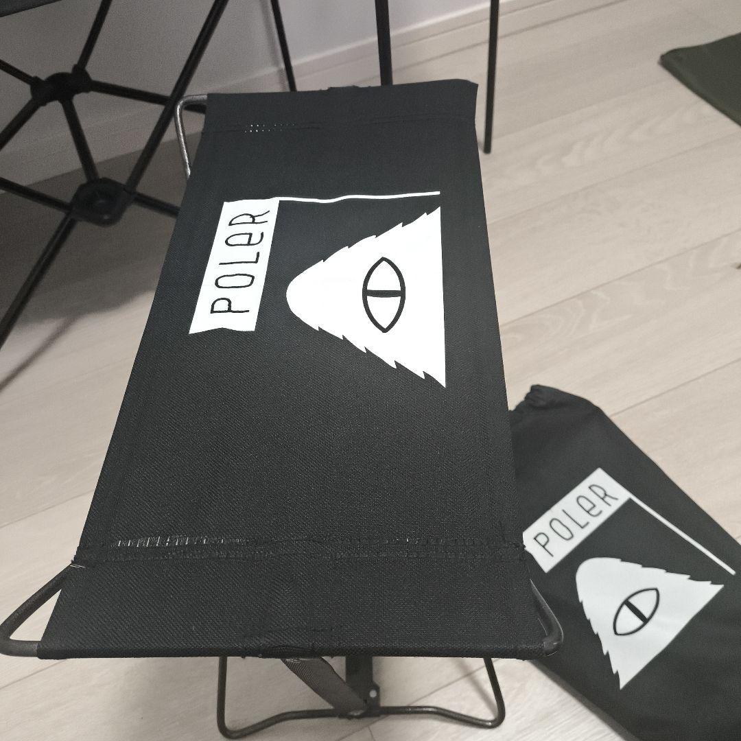 Helinoxチェアとハンスキャンピング　アイアンテーブルセット※オマケ付