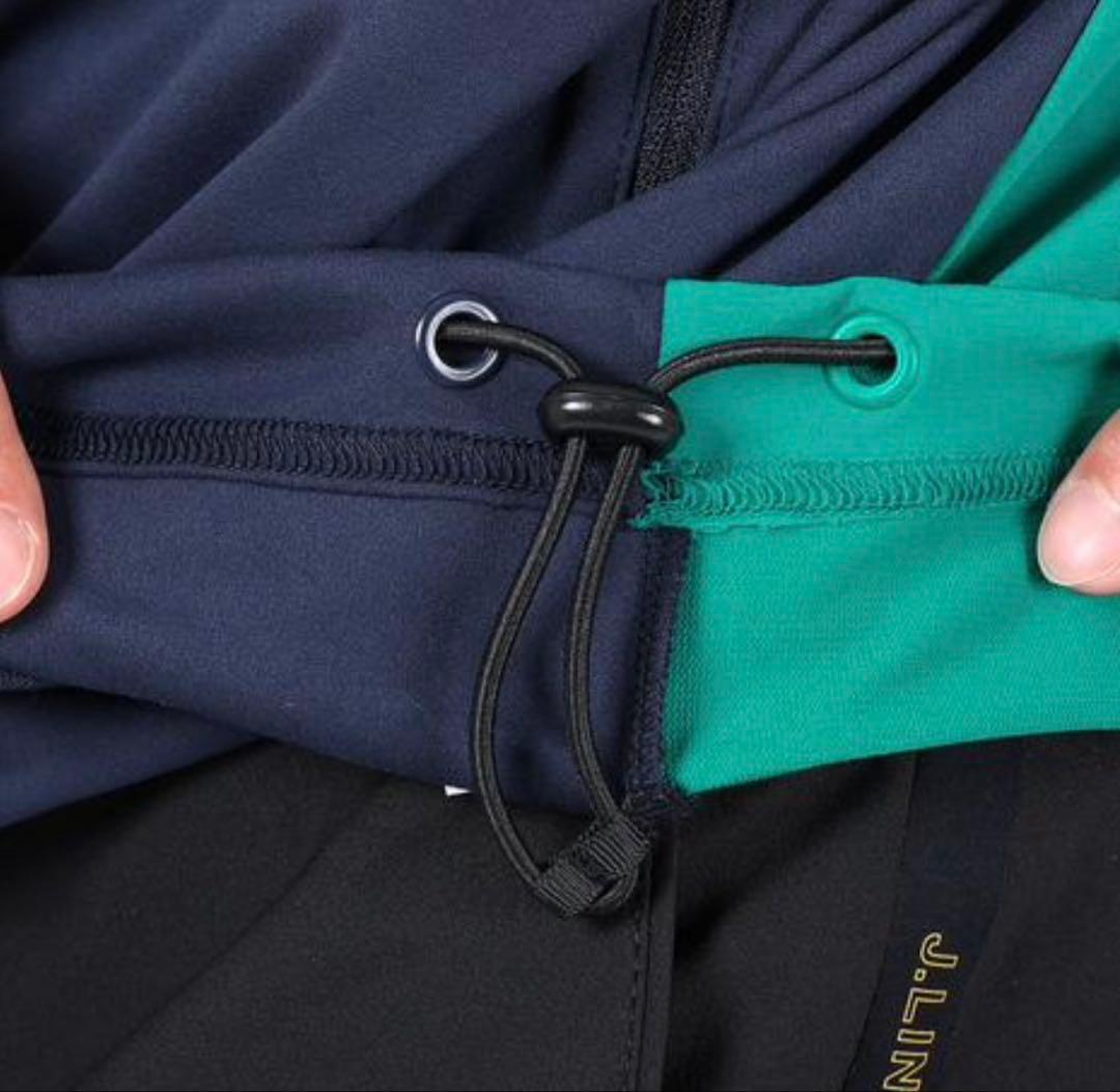 J.LINDEBERG 防風 半袖ハーフジップ46(L相当) ネイビー 新品