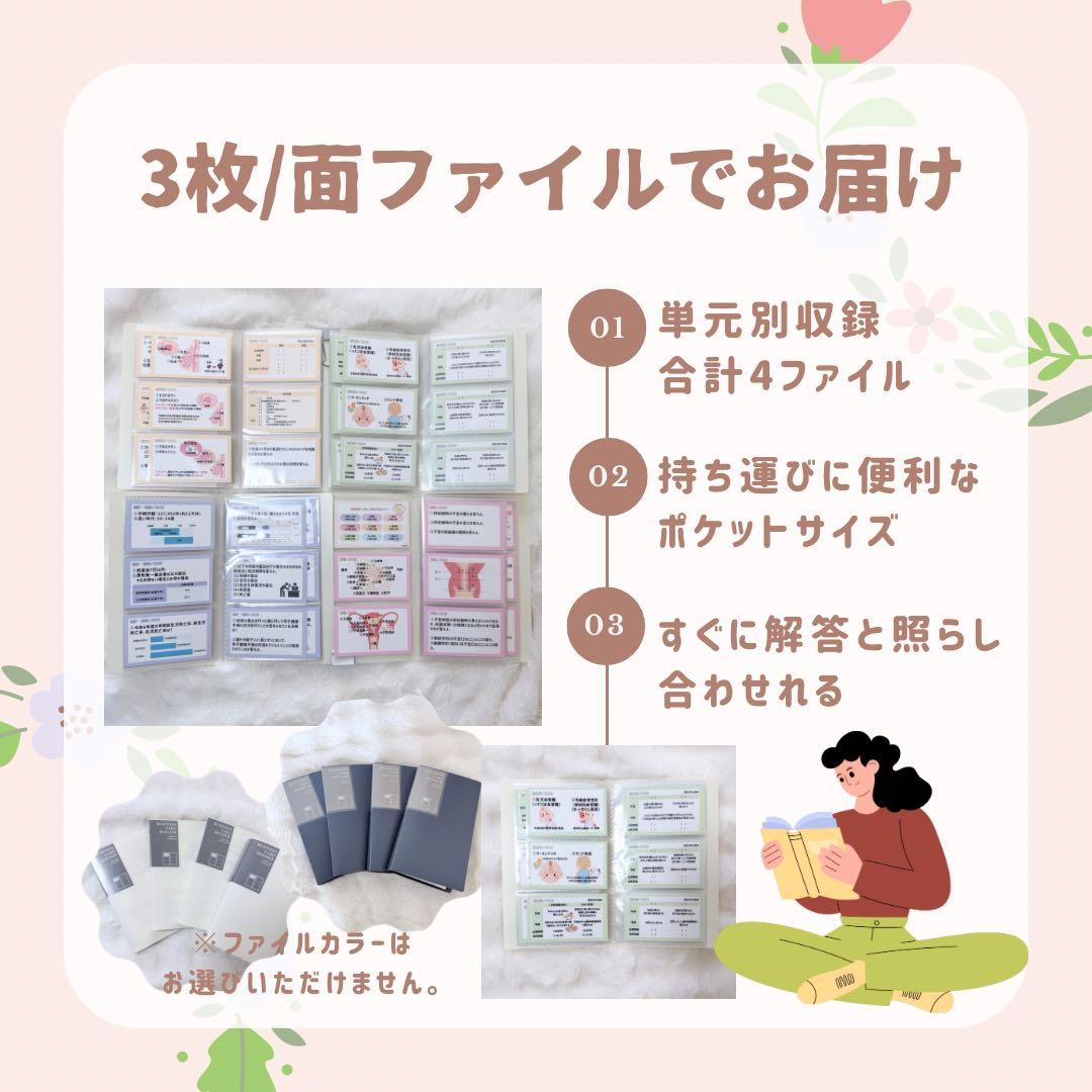 最新版｜助産師学校受験｜基礎対策カード｜713問236枚｜ファイルなし