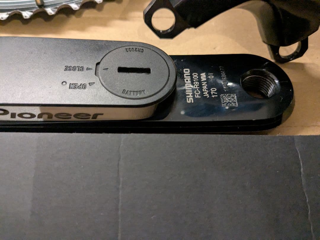 DURA-ACE 9100クランク　pioneer パワーメーター