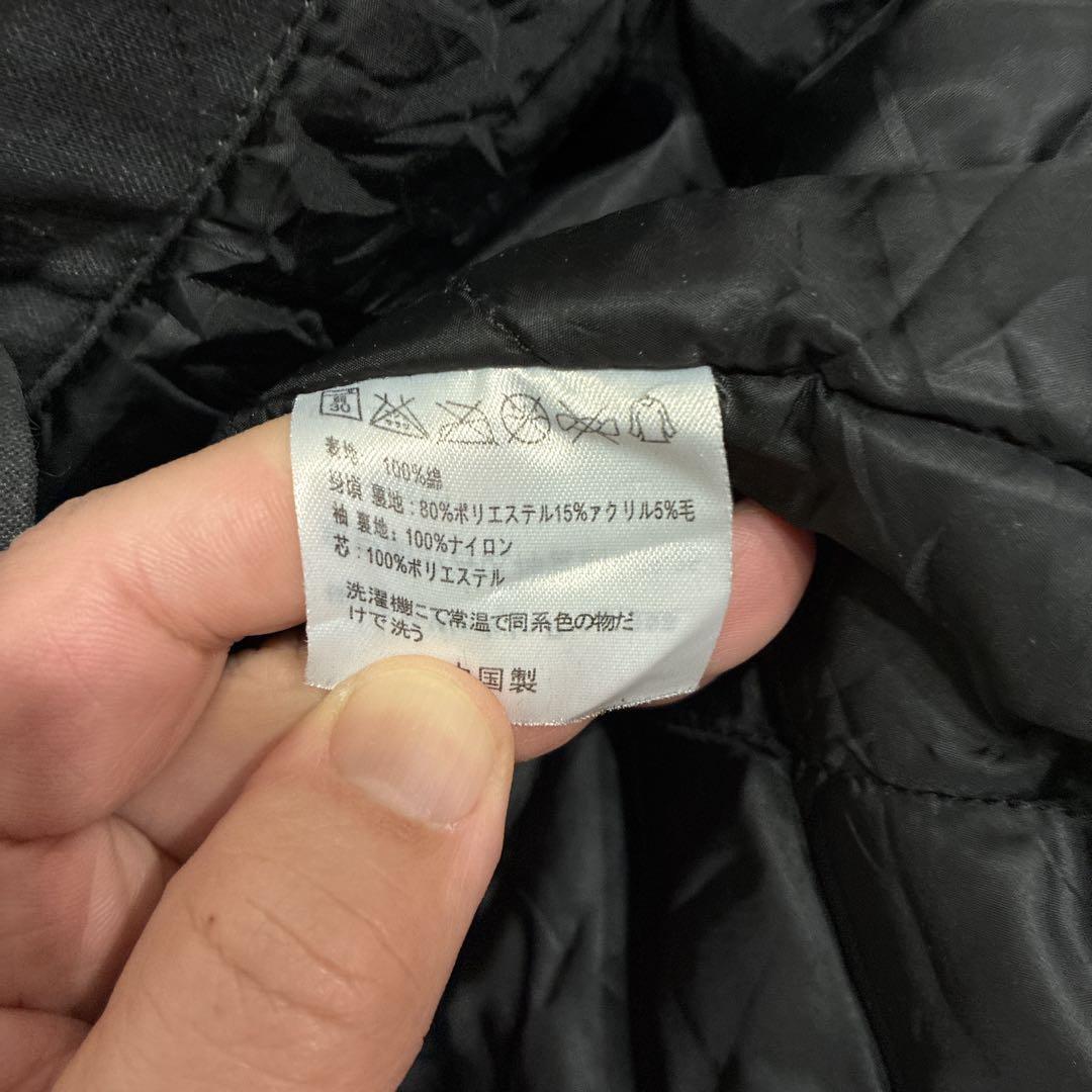 超人気❗️カーハート　ロングコート　S90sワンポイント刺繍ロゴ古着希少レアワーク