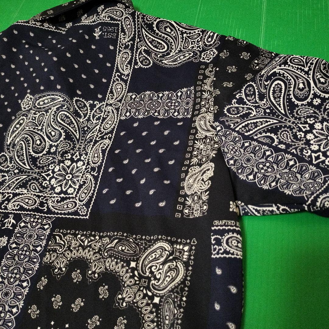 Munsingwear ペイズリー柄　ポロシャツ Lサイズ