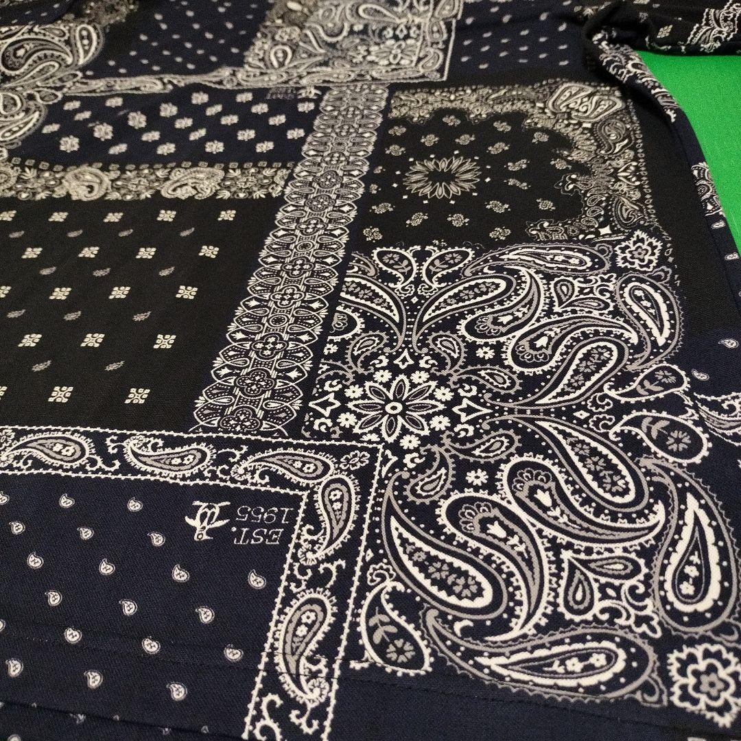 Munsingwear ペイズリー柄　ポロシャツ Lサイズ