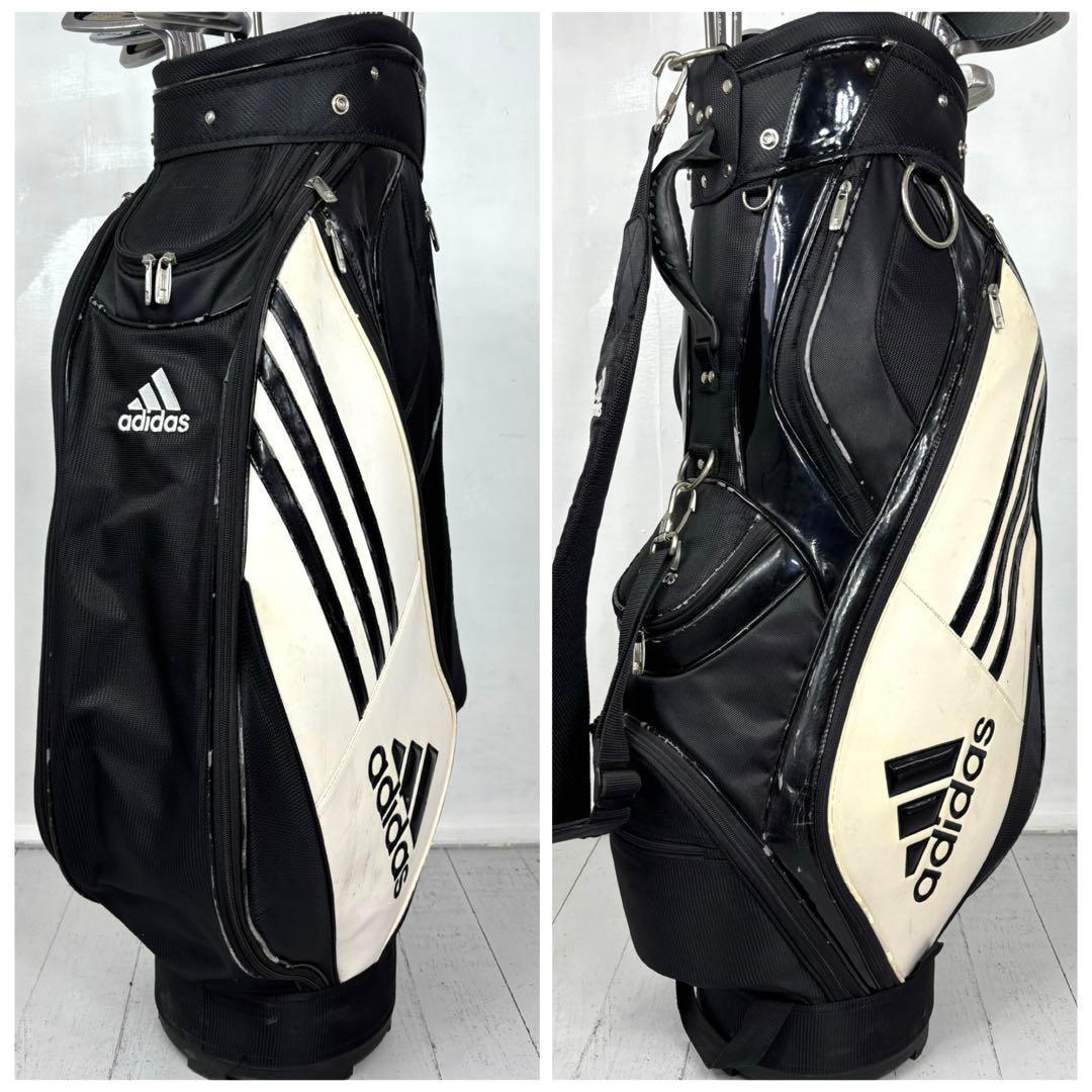 本格派 メンズゴルフクラブ 12本 フルセット ゴルフセット 豪華セット 白黒