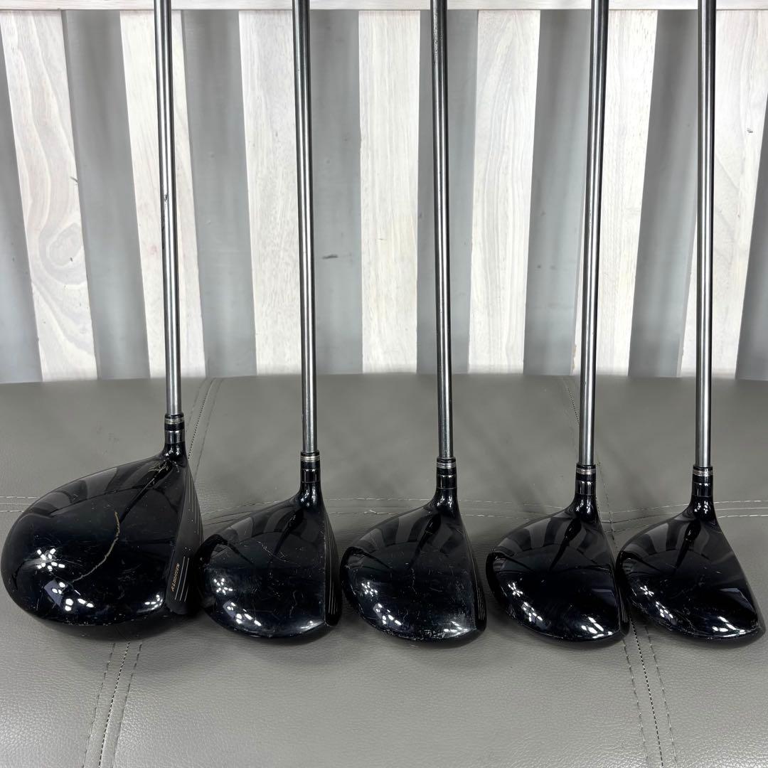 本格派 メンズゴルフクラブ 12本 フルセット ゴルフセット 豪華セット 白黒