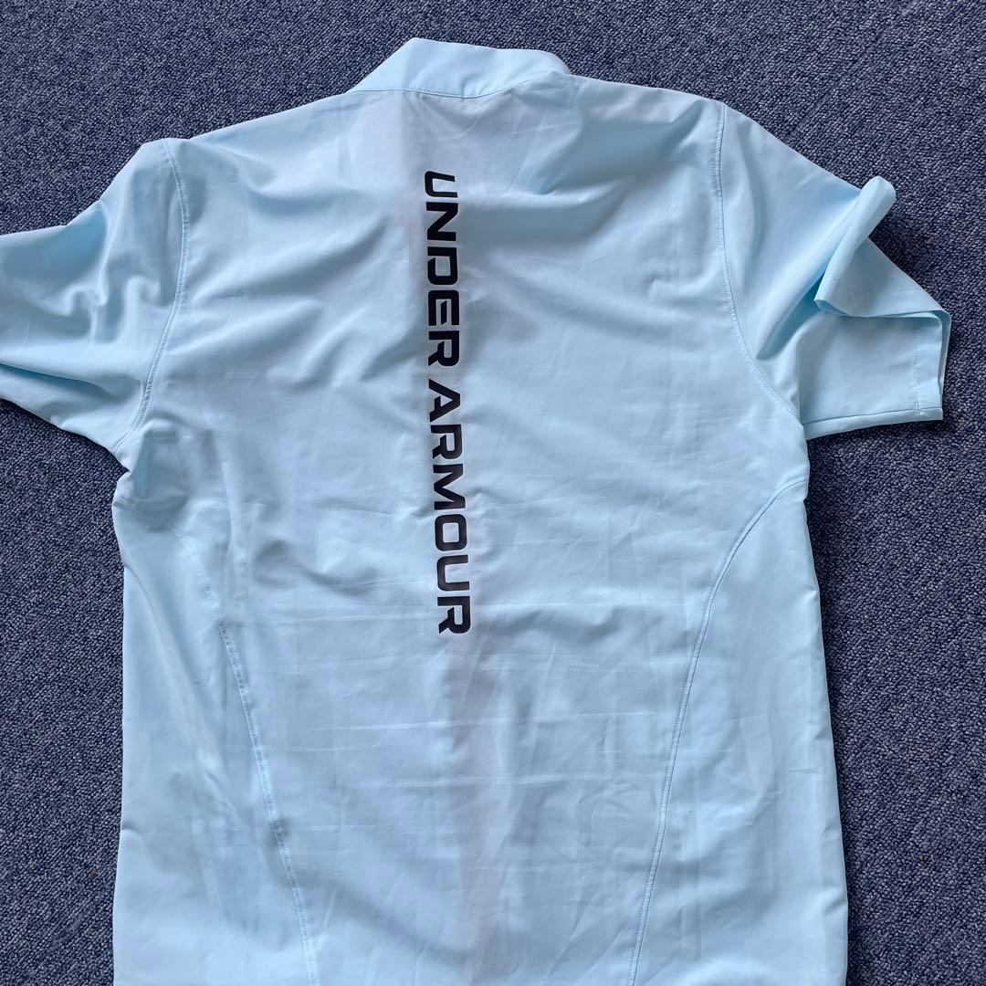 UNDER ARMOUR ゴルフシャツ XL ライトブルー