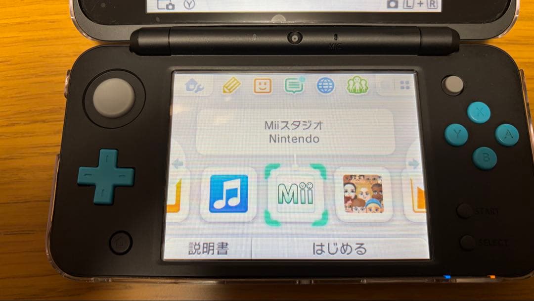 new ニンテンドー 2DS LL ブラック×ターコイズ　　充電器付き