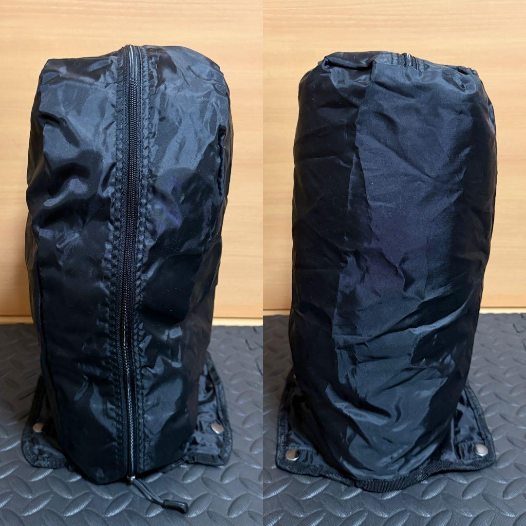 adidas スタンド式 4分割 キャディバッグ フード付き ブラック 軽量