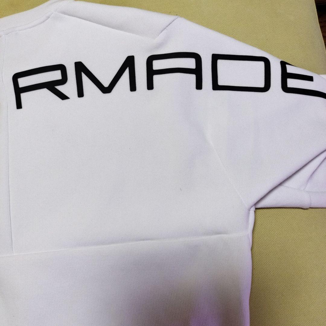 TaylorMade ホワイト 厚手冬素材カットソー、バックプリント