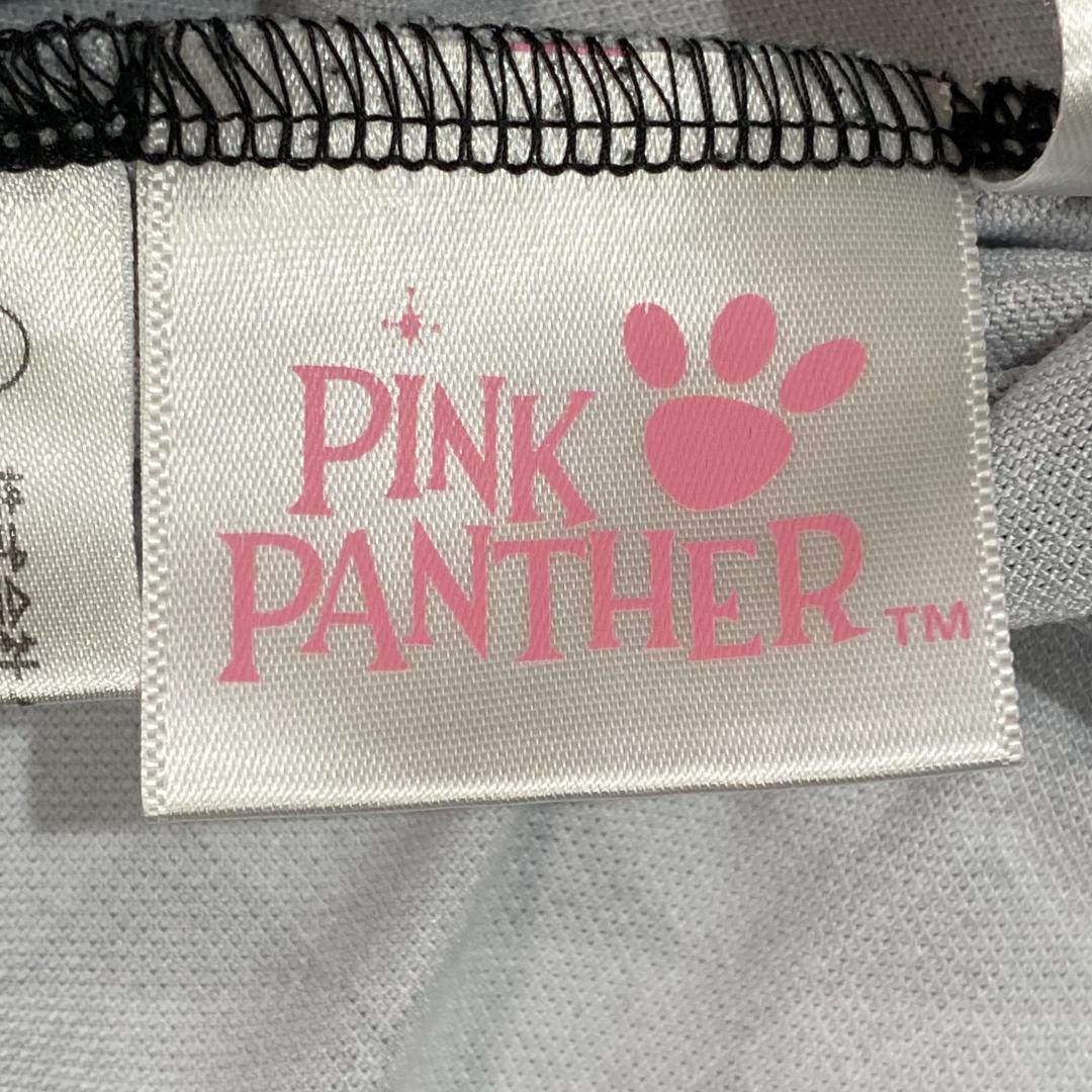 ピンクパンサー×ニジュウサンクゴルフ 半袖 ストレッチ ポロシャツ LL グレー
