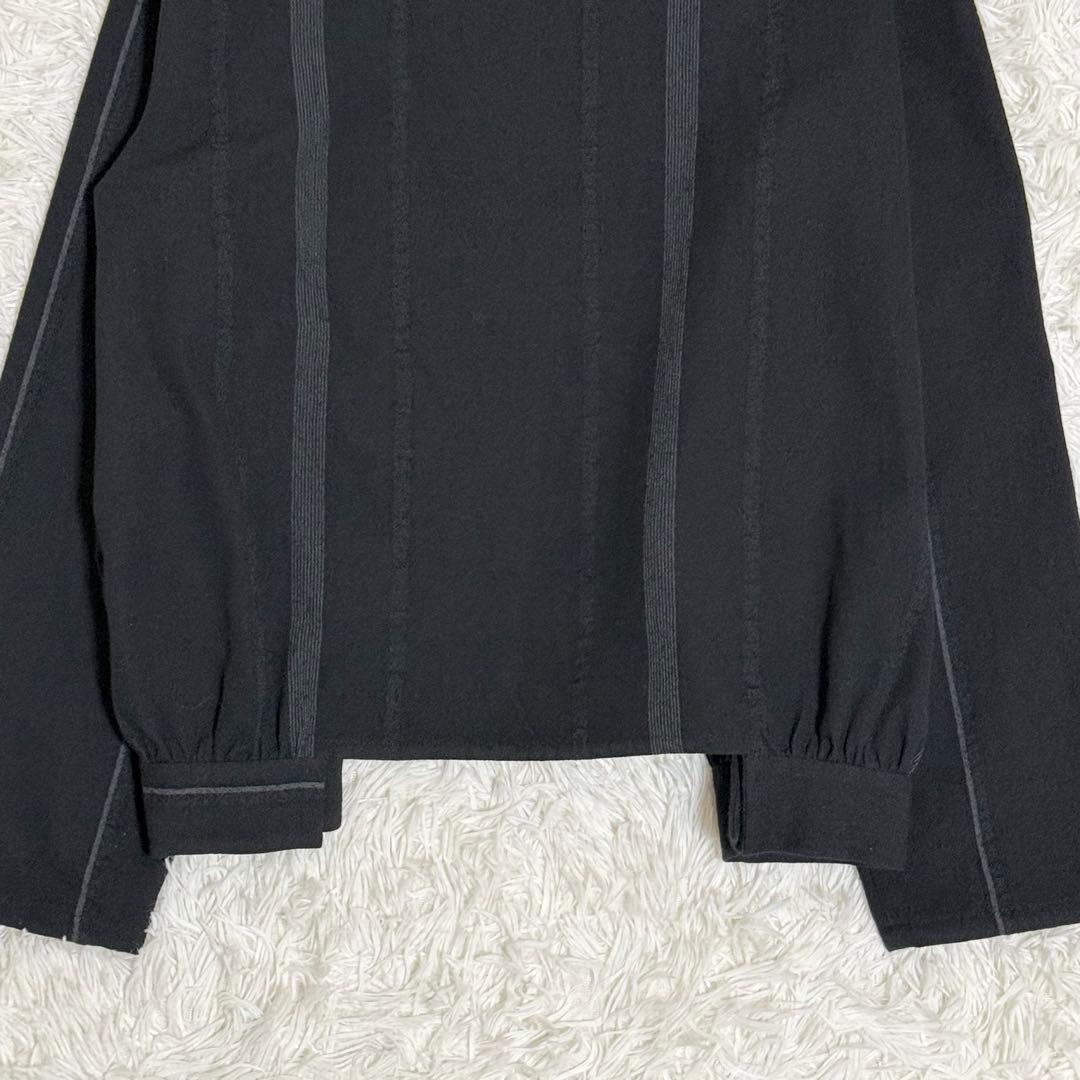 美品　慈雨　ジャケット　ライトアウター　ウール　センソユニコ　立体裁断　ブラック