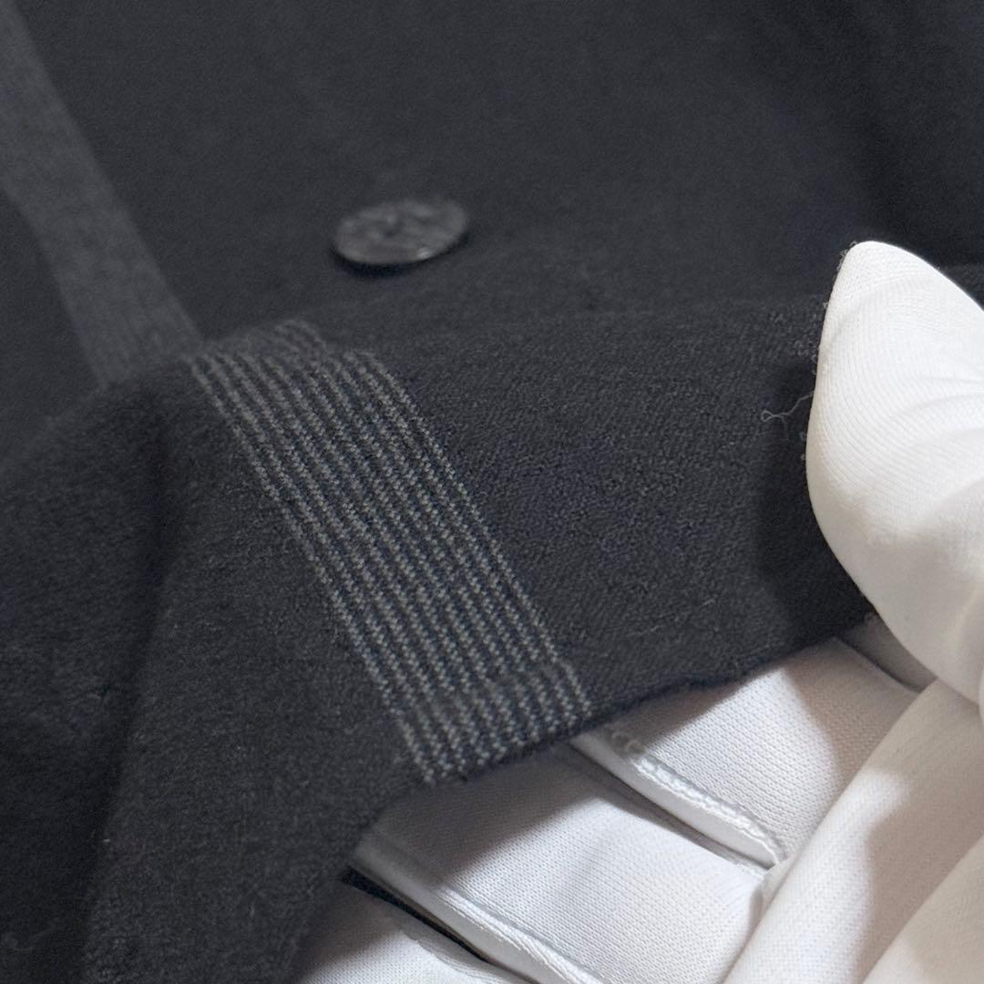 美品　慈雨　ジャケット　ライトアウター　ウール　センソユニコ　立体裁断　ブラック