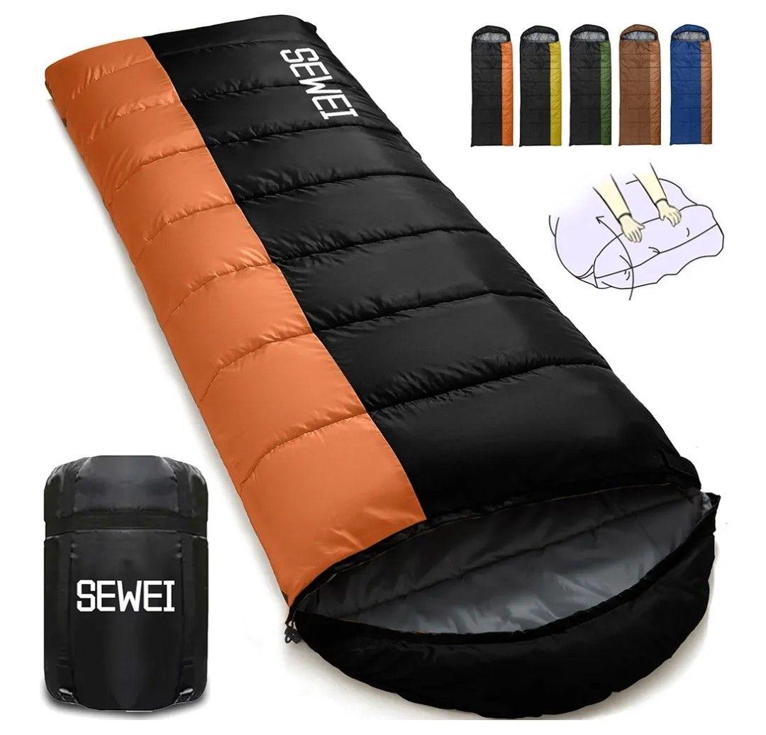 シュラフ 寝袋 オールシーズン 封筒型 3個セット コンパクト キャンプ