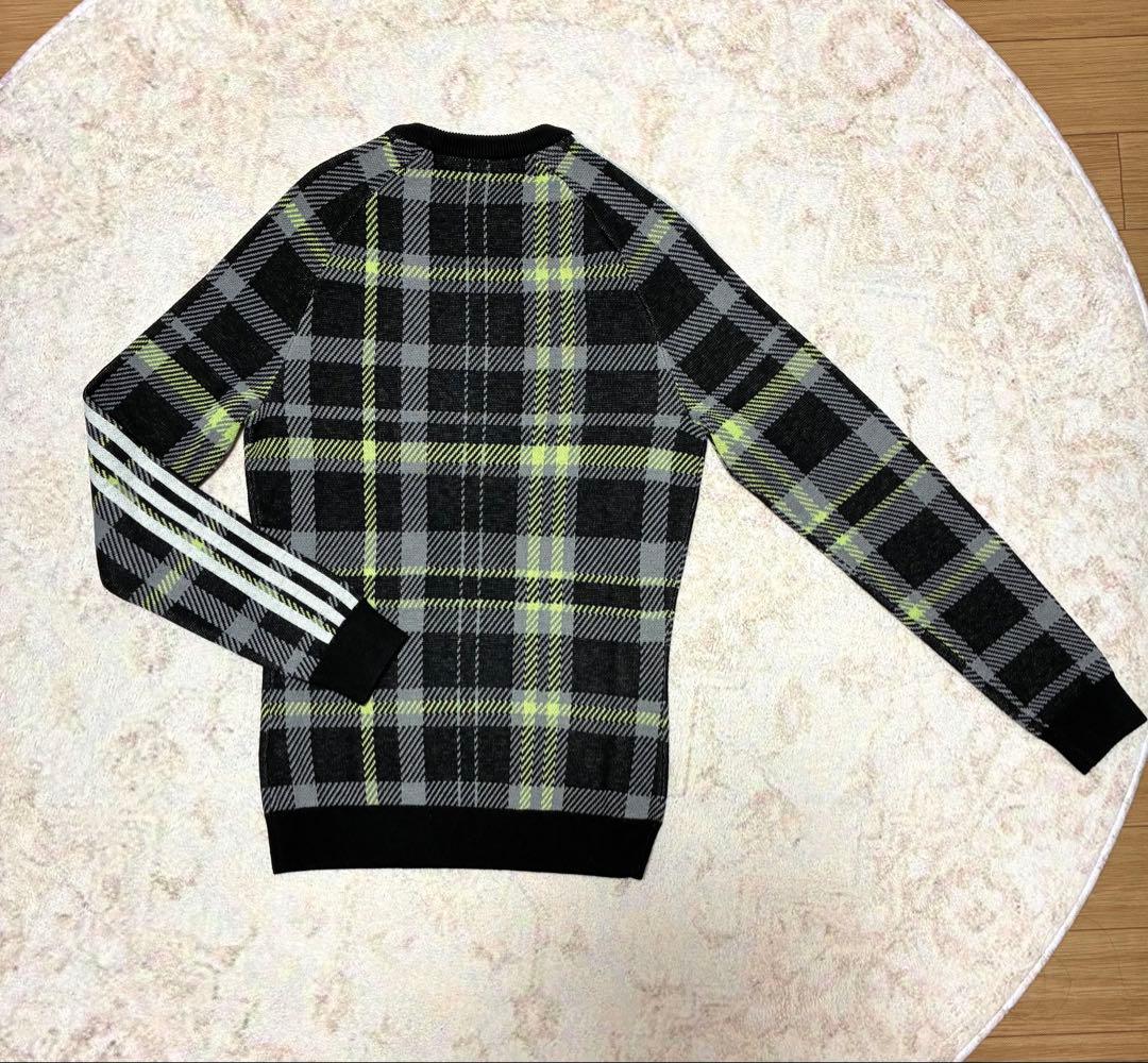 新品 アディダス XS サンバイザー セーター フリルスカート 3点　甘辛MIX