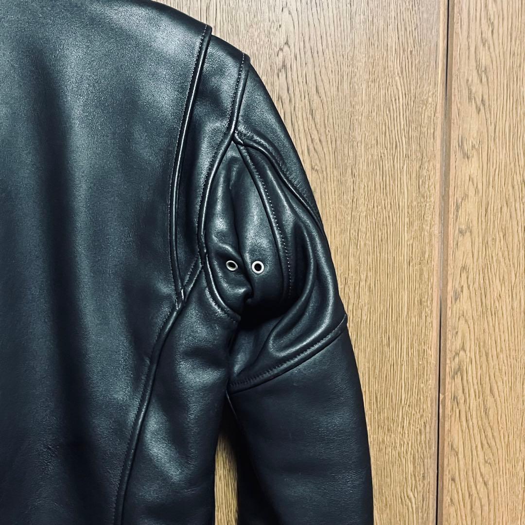 TRICKYシングル ライダースレザー／本革ジャケット／サイズM