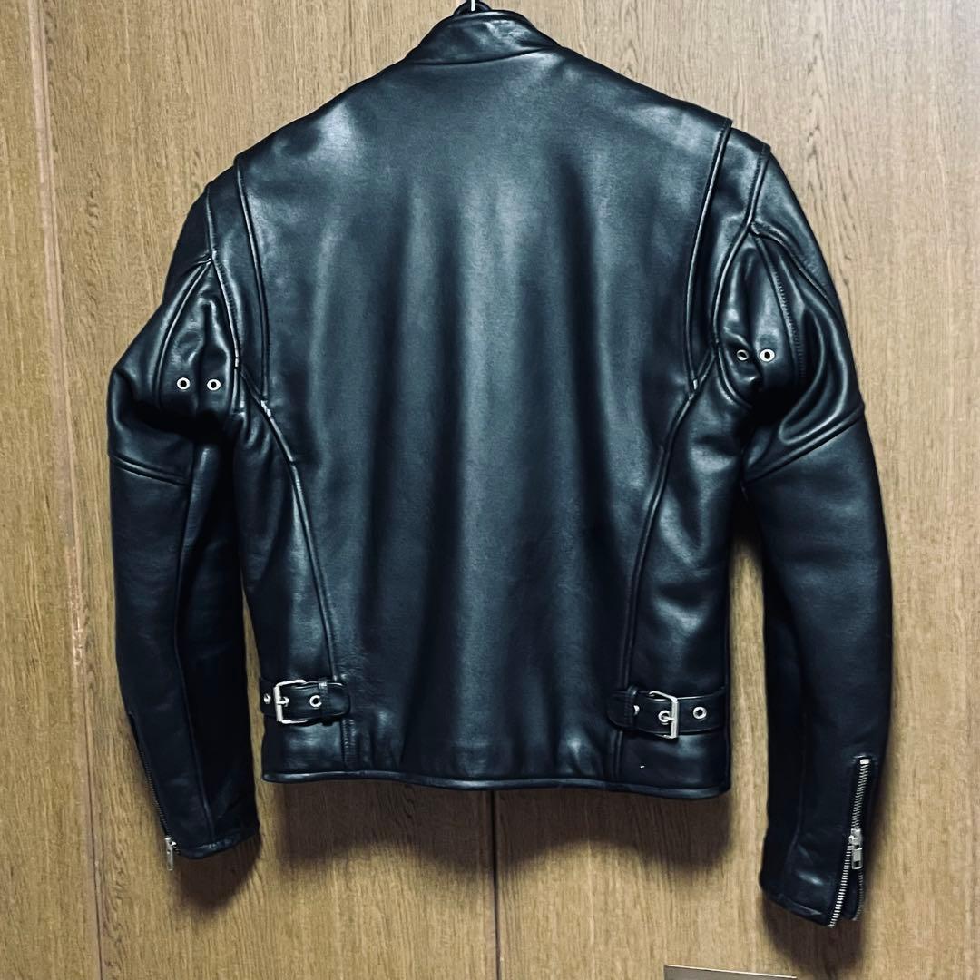 TRICKYシングル ライダースレザー／本革ジャケット／サイズM