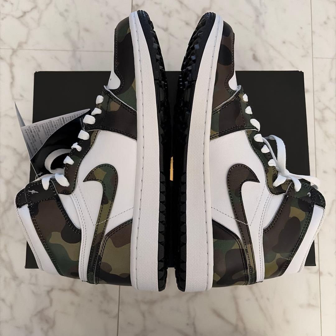 Nike Air Jordan 1 high G ホワイト/カモフラージュ