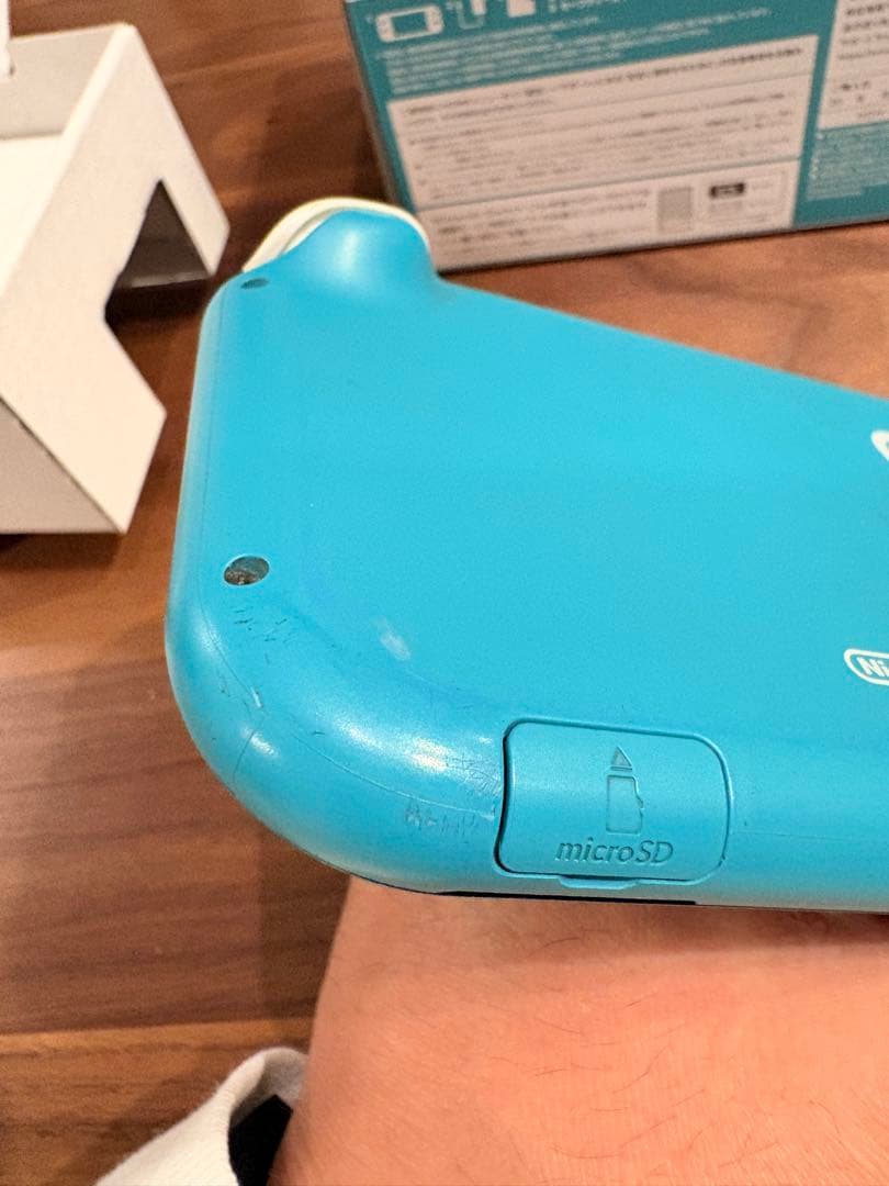 お*ん様 SwitchLite 本体　箱付き　ACアダプター付き　ターコイズ　ラ