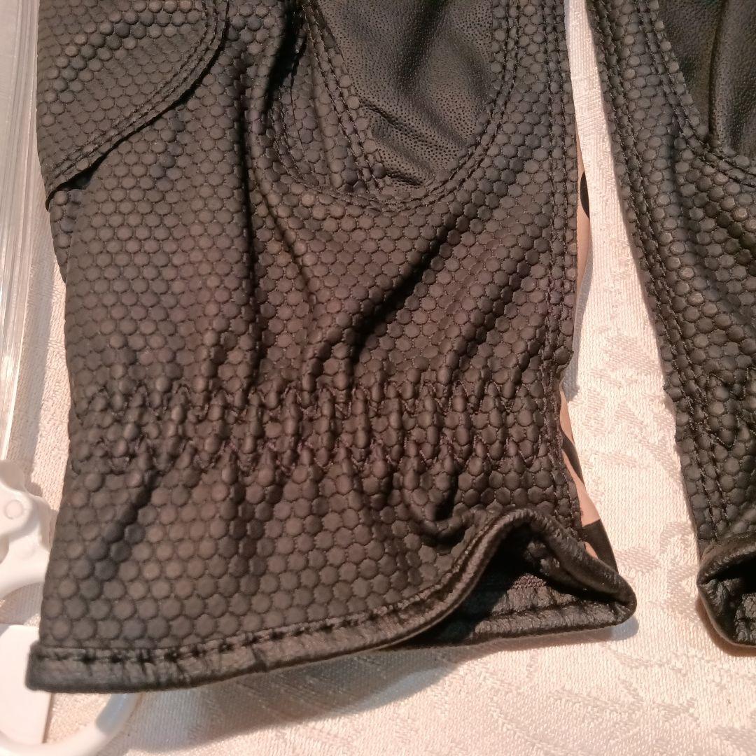 MU SPORTS ゴルフグローブ 手袋 Ｌ 21〜22cm　ブラック/レッド