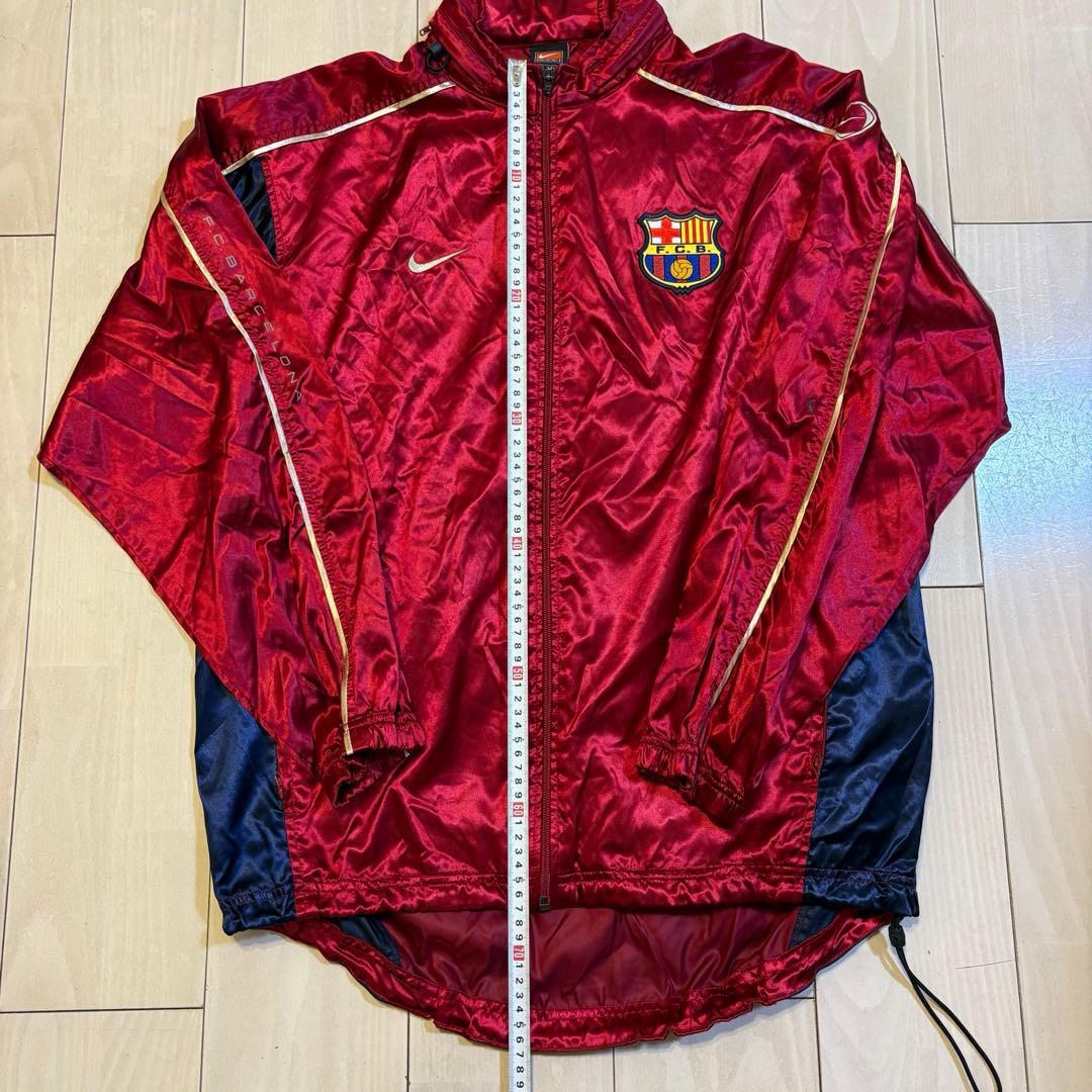 【希少】00‘s NIKE バルセロナ　ナイロンジャケット　黒タグ　M