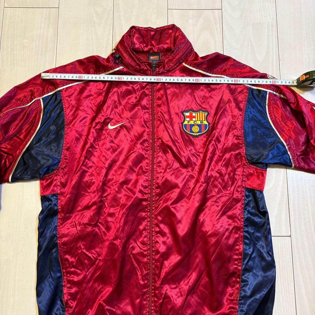 【希少】00‘s NIKE バルセロナ　ナイロンジャケット　黒タグ　M
