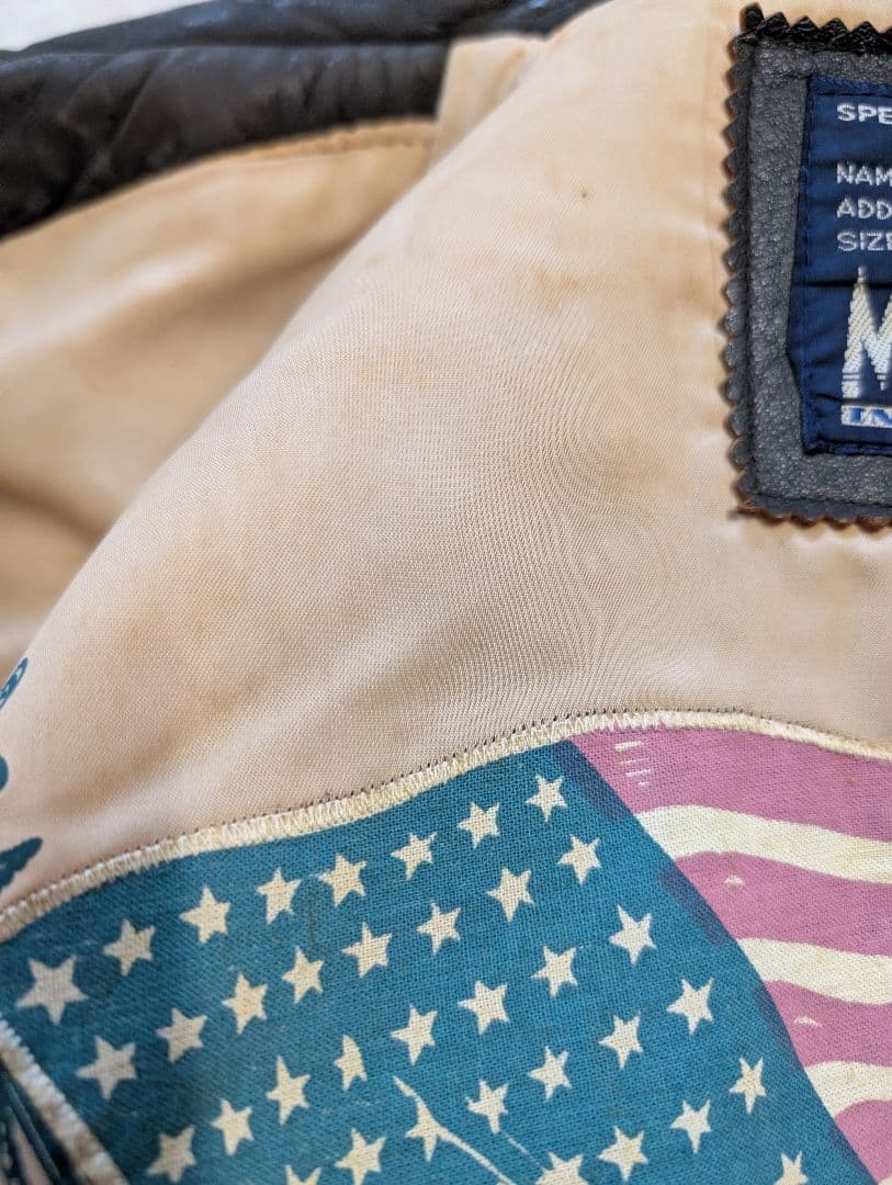 【希少】A-2フライトジャケット　ラムスキン　短丈　ヴィンテージ　archive