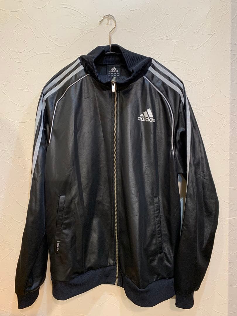 N1206-08★adidas ジャージ上下セット 黒 climalite