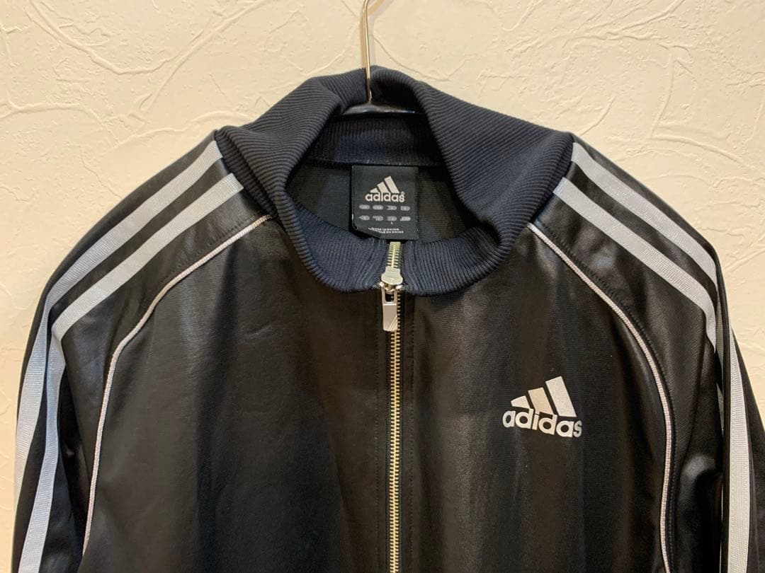 N1206-08★adidas ジャージ上下セット 黒 climalite