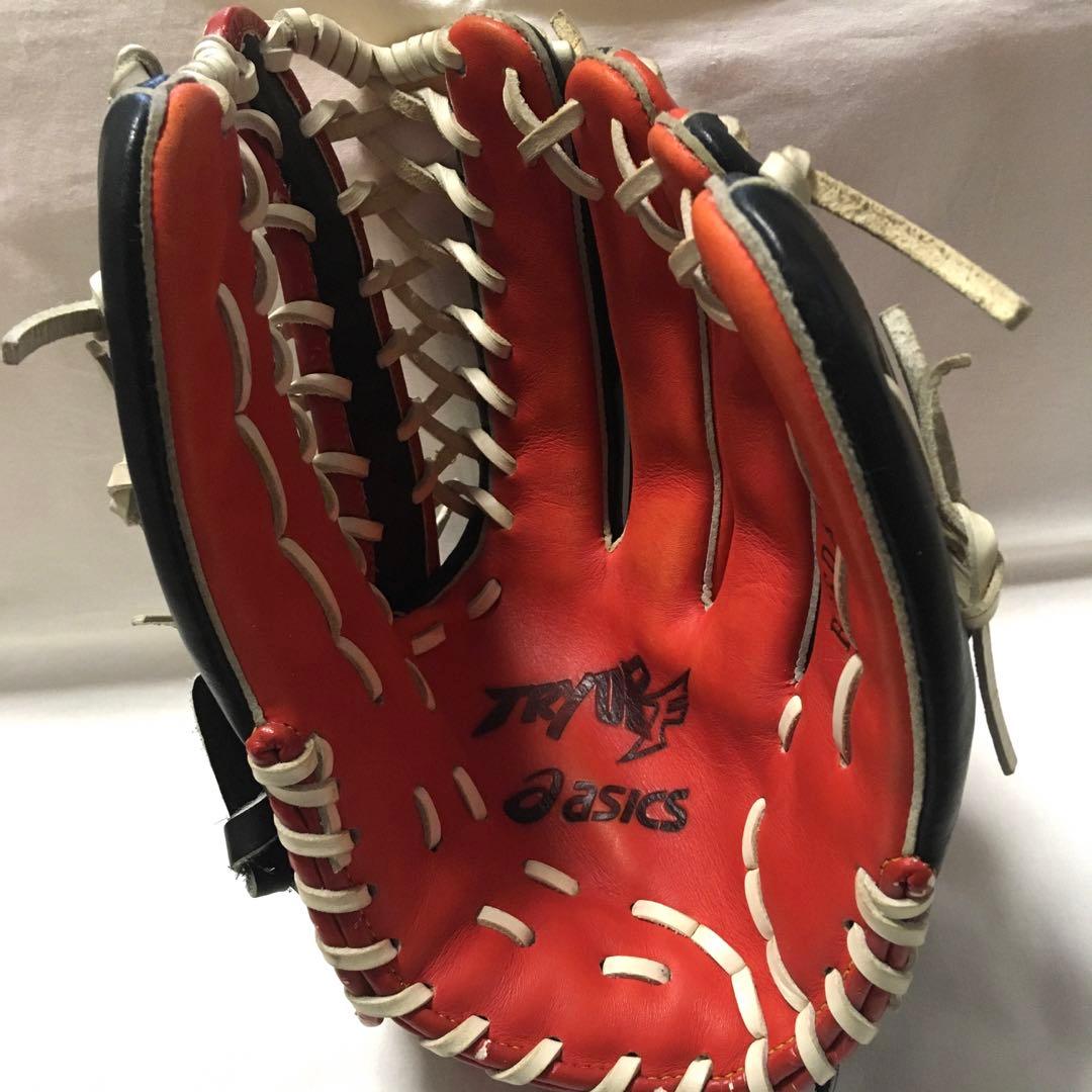 アシックス　軟式外野手用グローブ　金子モデル　限定　軟式投手用可能