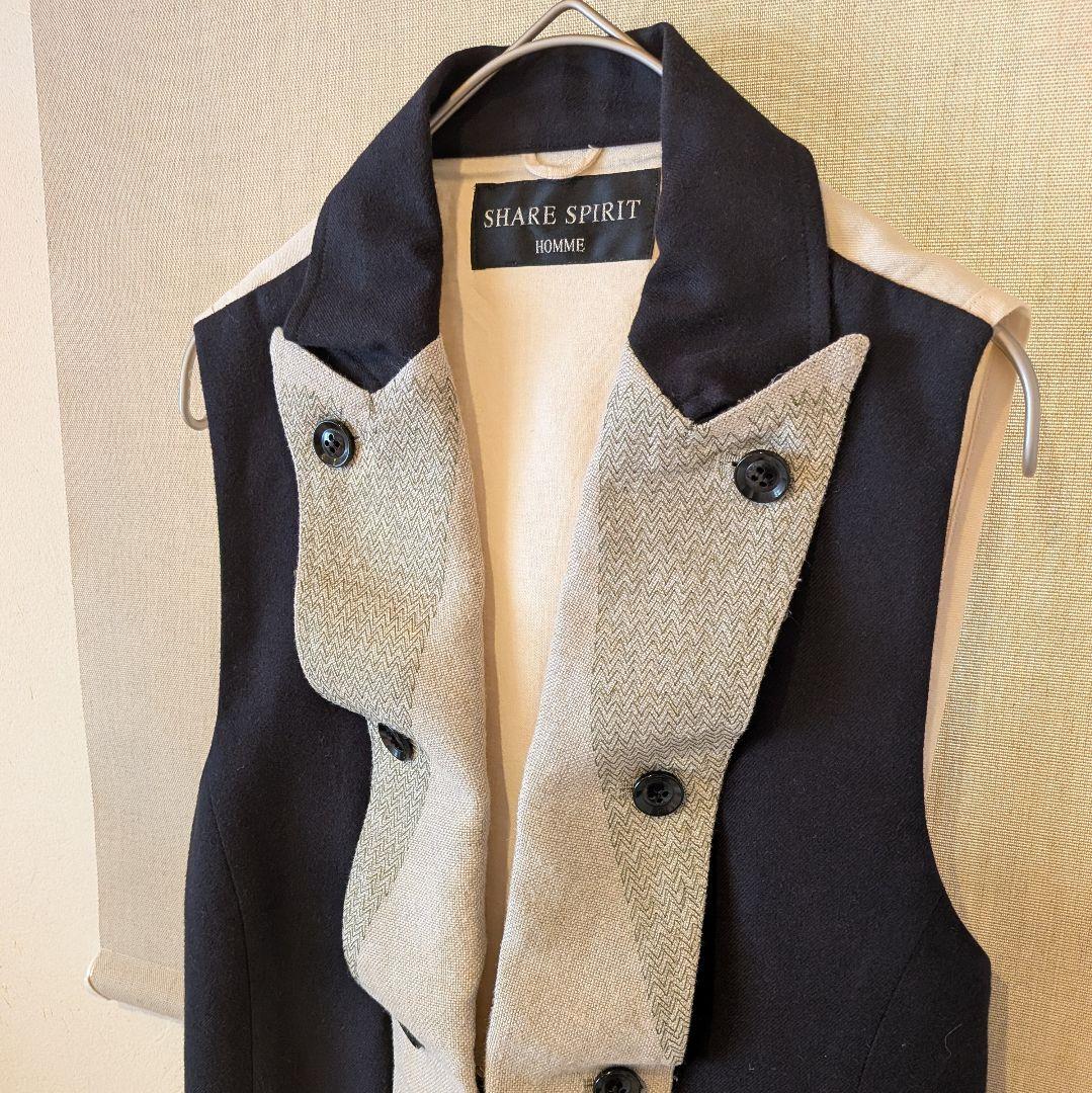 SHARE SPIRITシェアスピリット　リネンコットンベスト